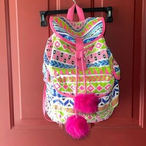 Girls Backpack p.s. aeropostale Colorful Sequin - Great Condition